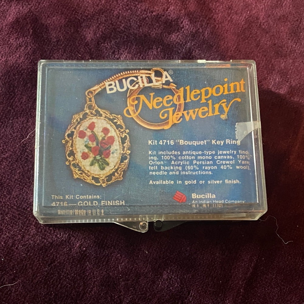 Bucilla Embroidery Keychain Kit with Multicolor Threads
